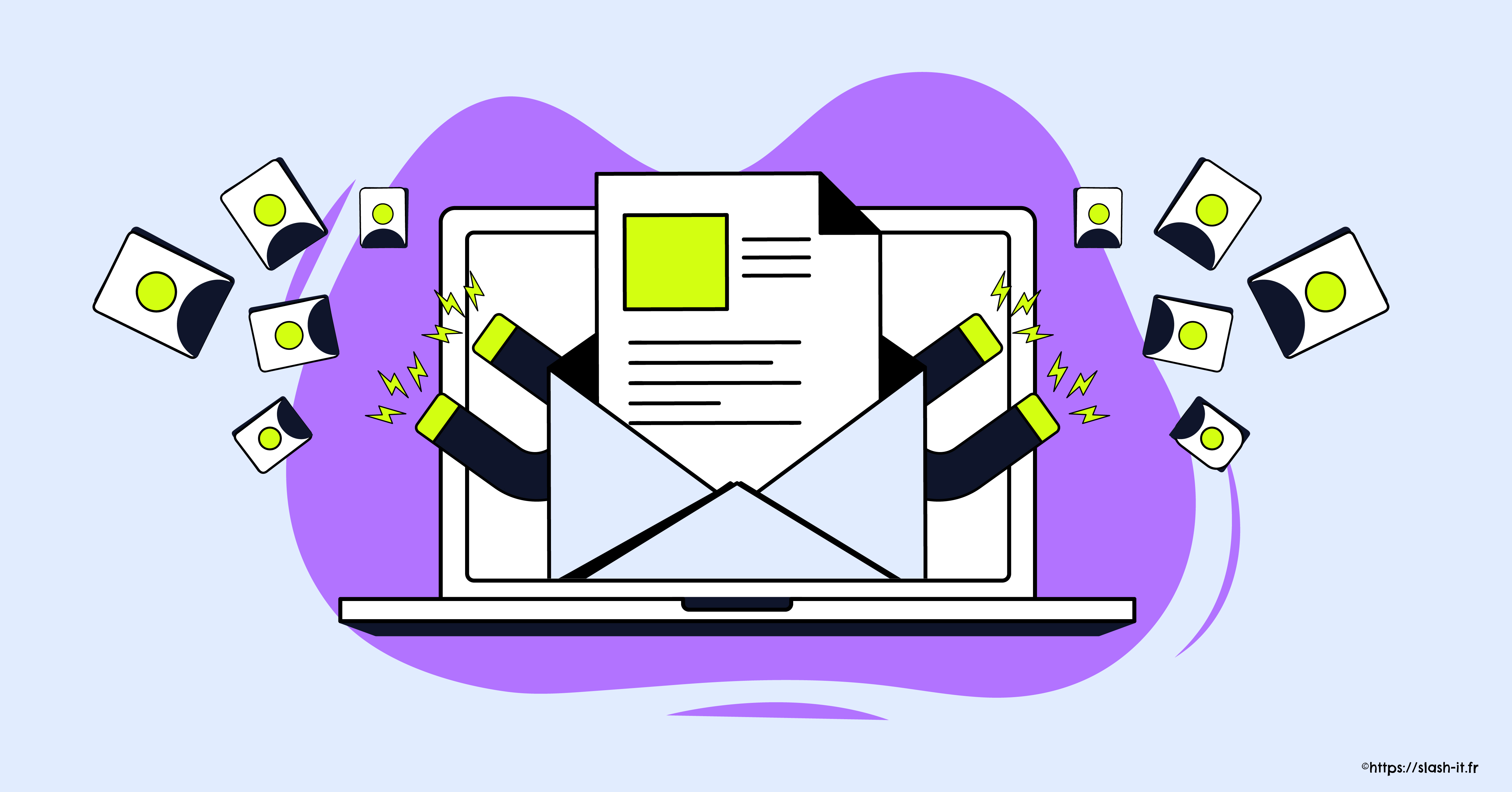 Visuel Slash it : 3 idées simples pour aller chercher des prospects grâce à l’emailing