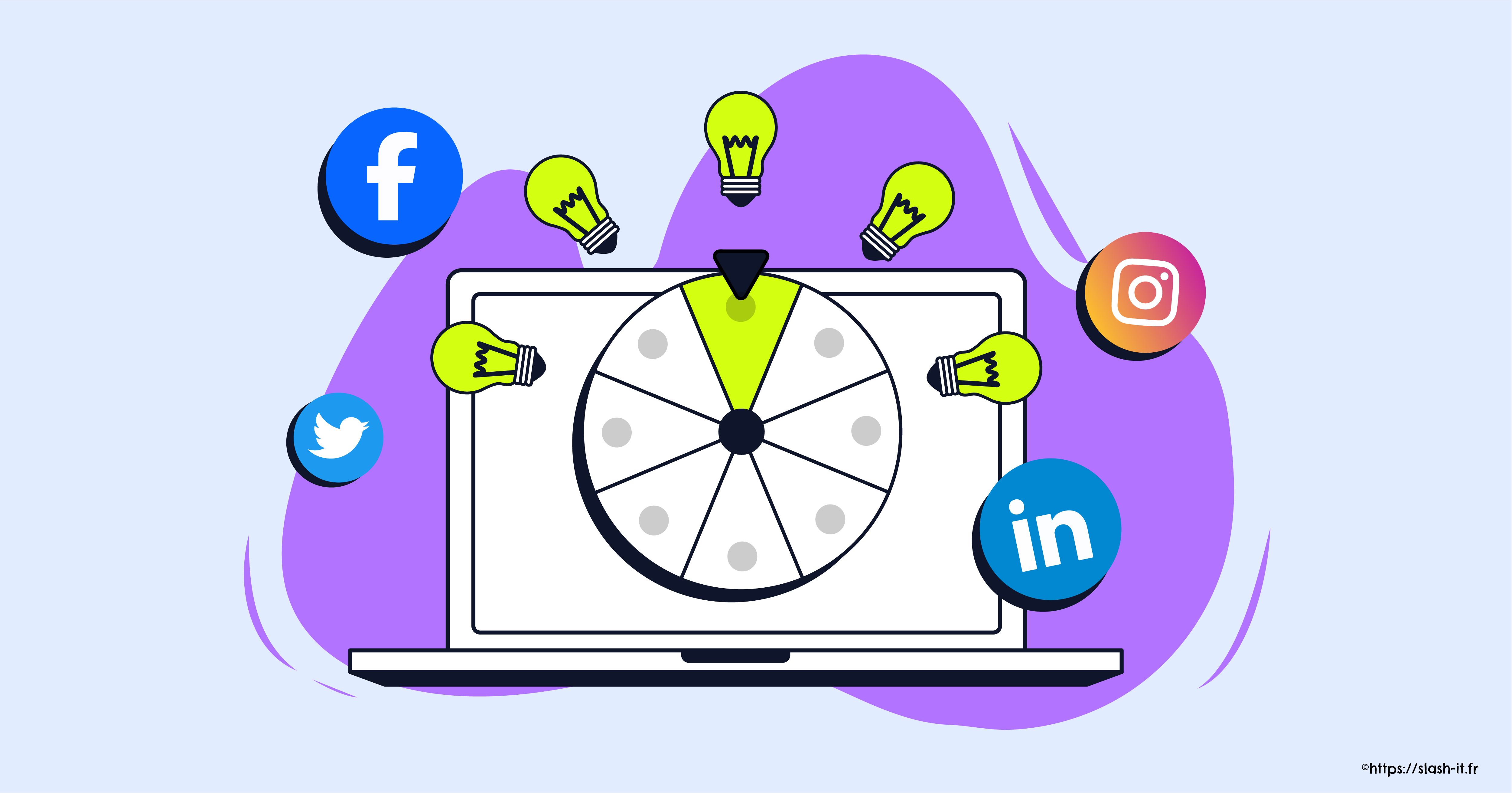 Visuel Slash it : 5 critères pour choisir sa plateforme de jeux-concours pour vos réseaux sociaux