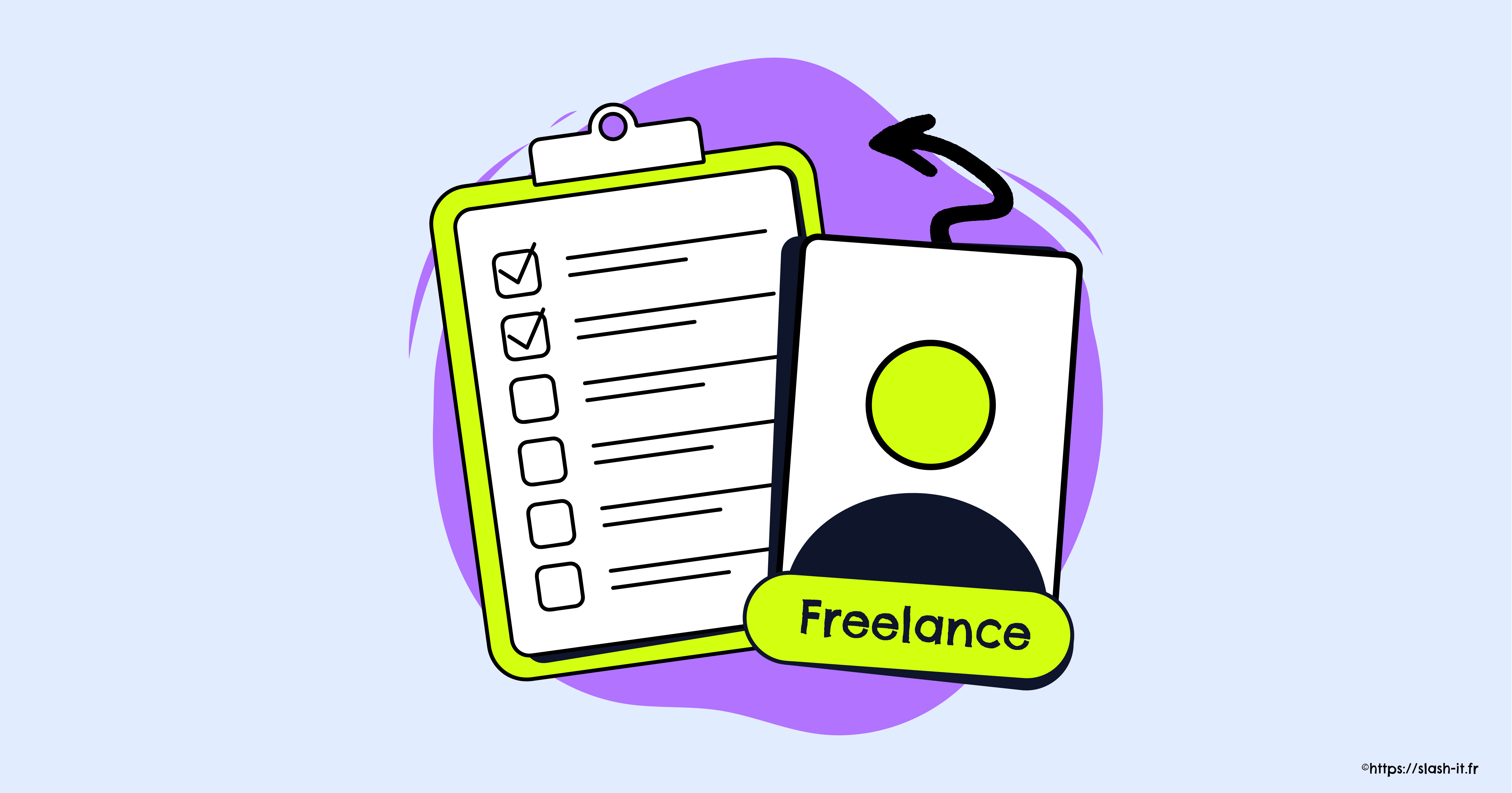 Visuel Slash it : 8 trucs à faire quand on devient freelance