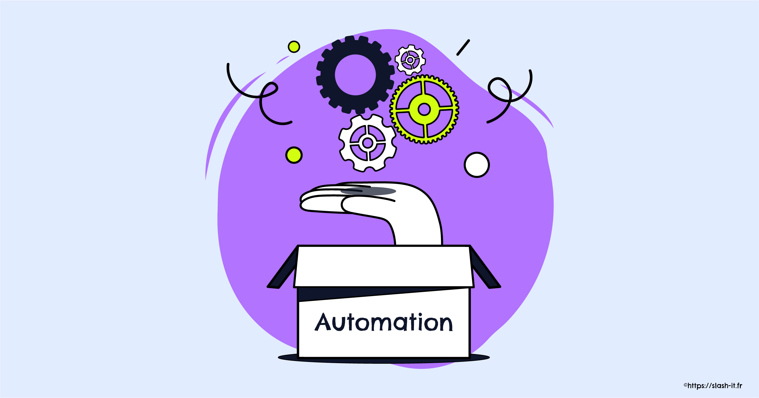 Visuel Slash it : C'est quoi le marketing automation ?