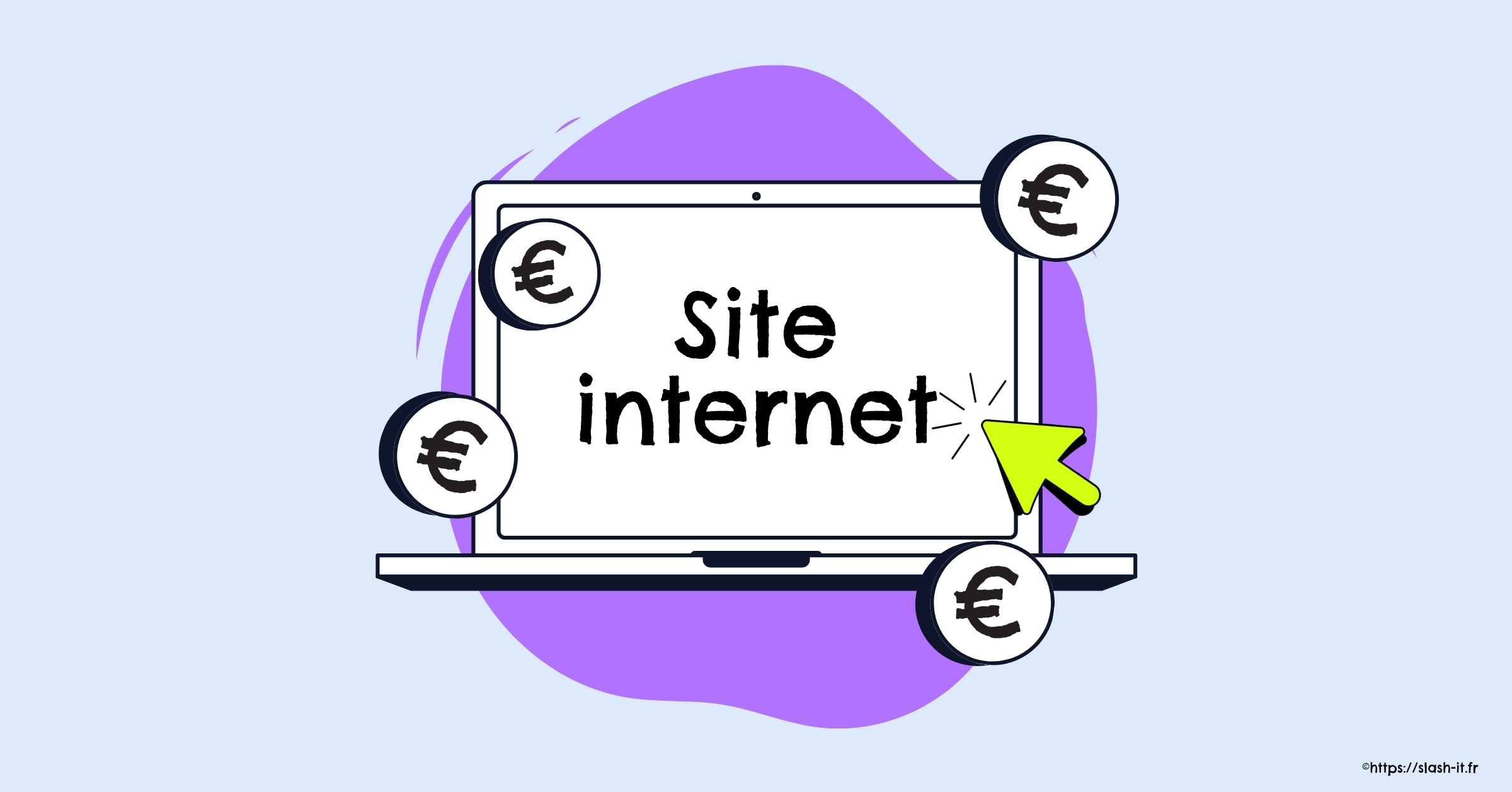 Visuel Slash it : Comment gagner de l'argent avec un site internet ?