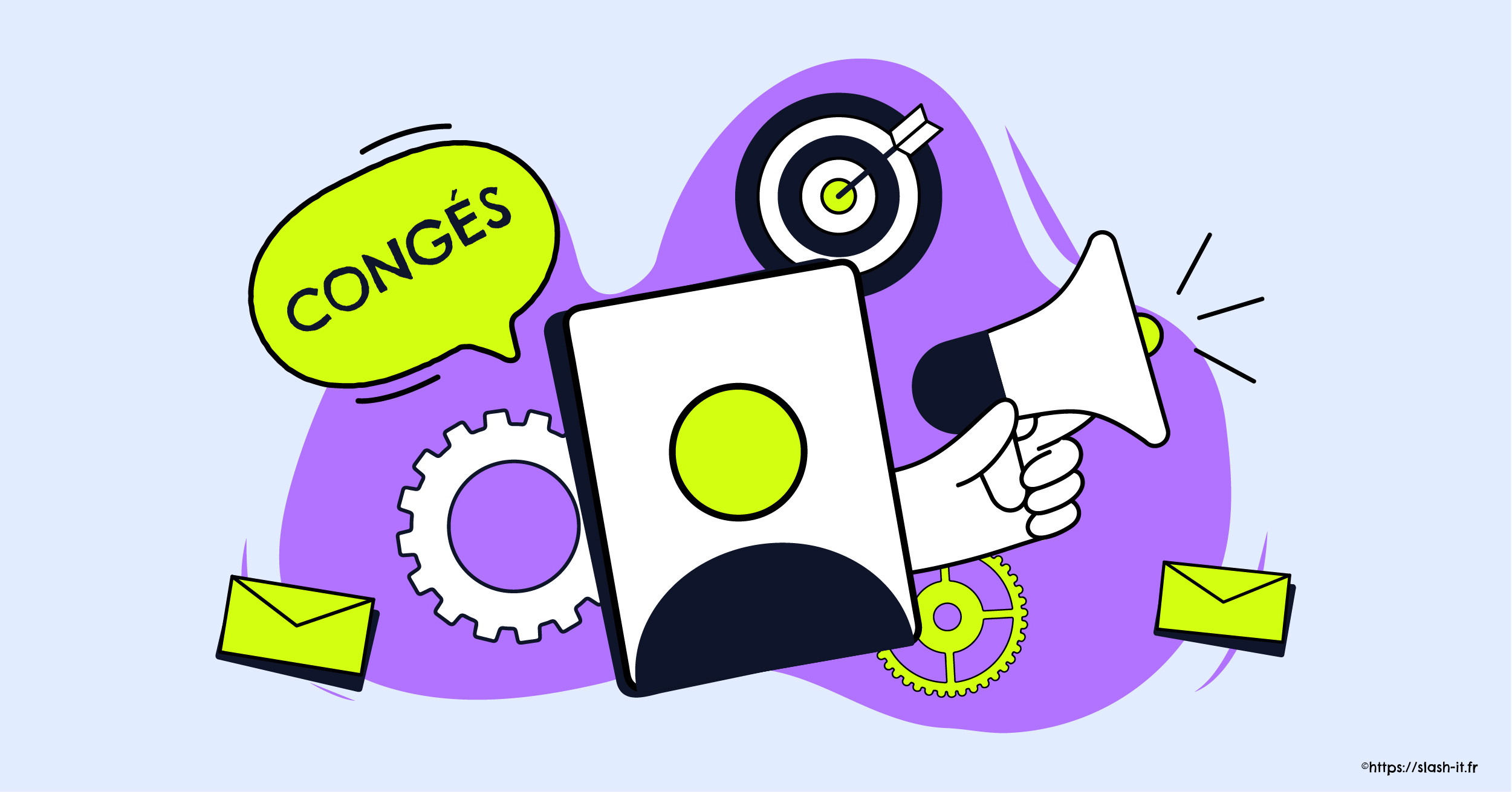 Visuel Slash it : Comment remplacer mon directeur marketing digital pendant son congé
