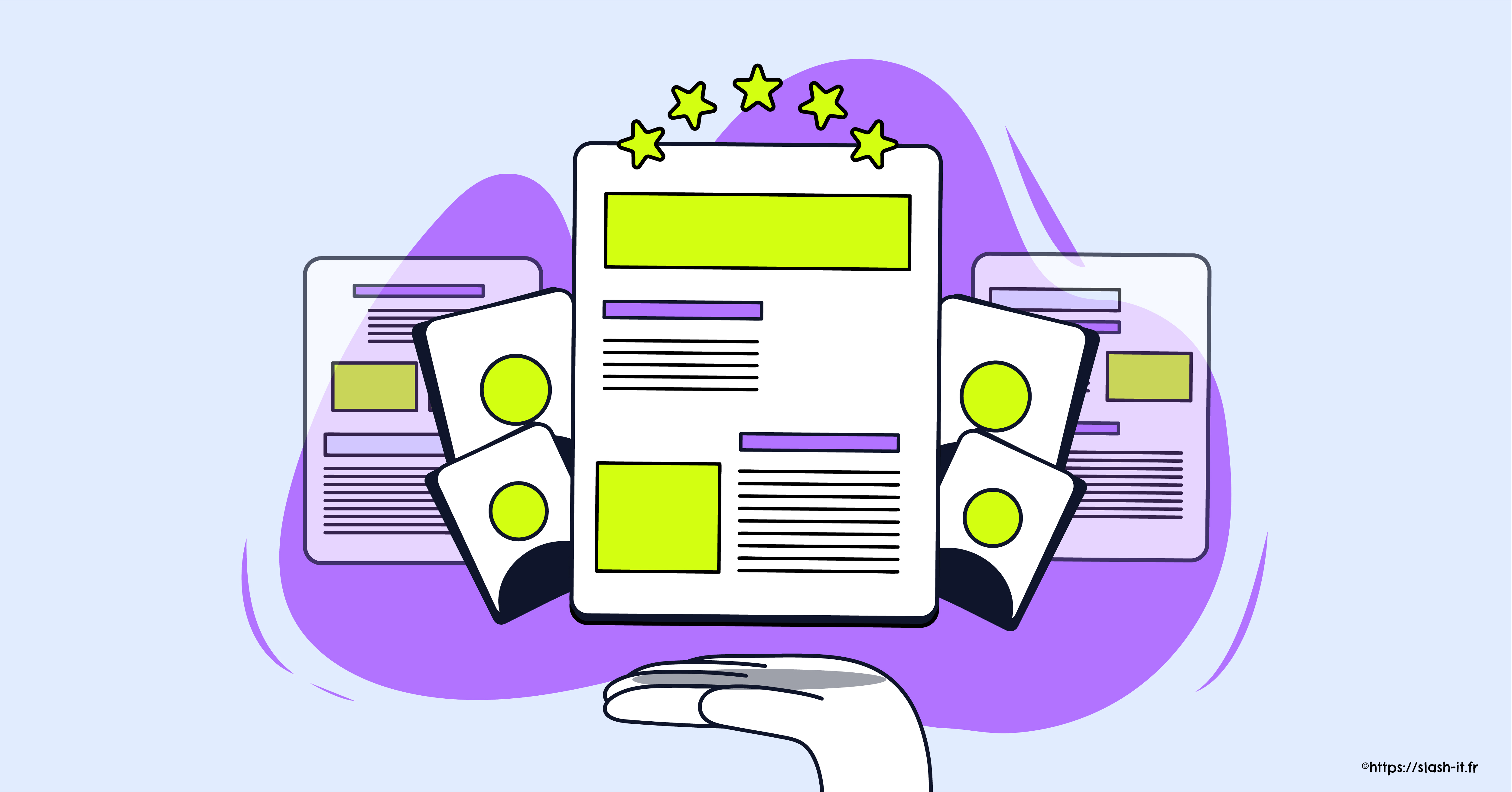 Visuel Slash it : Comment savoir quelles pages amènent des visites sur mon site internet