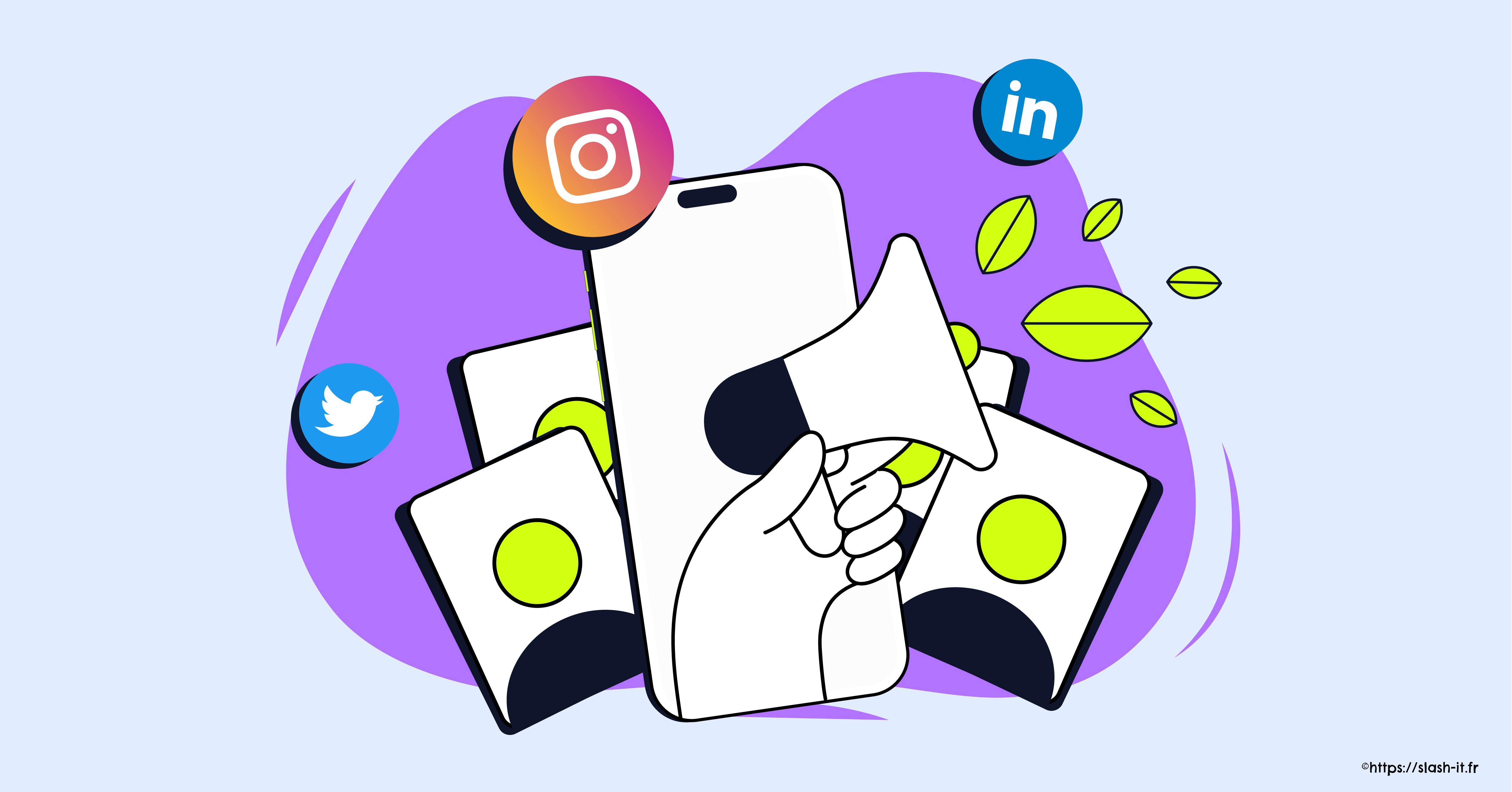 Visuel Slash it : Pourquoi mettre en avant ses actions RSE sur les réseaux sociaux quand on est une tpe pme