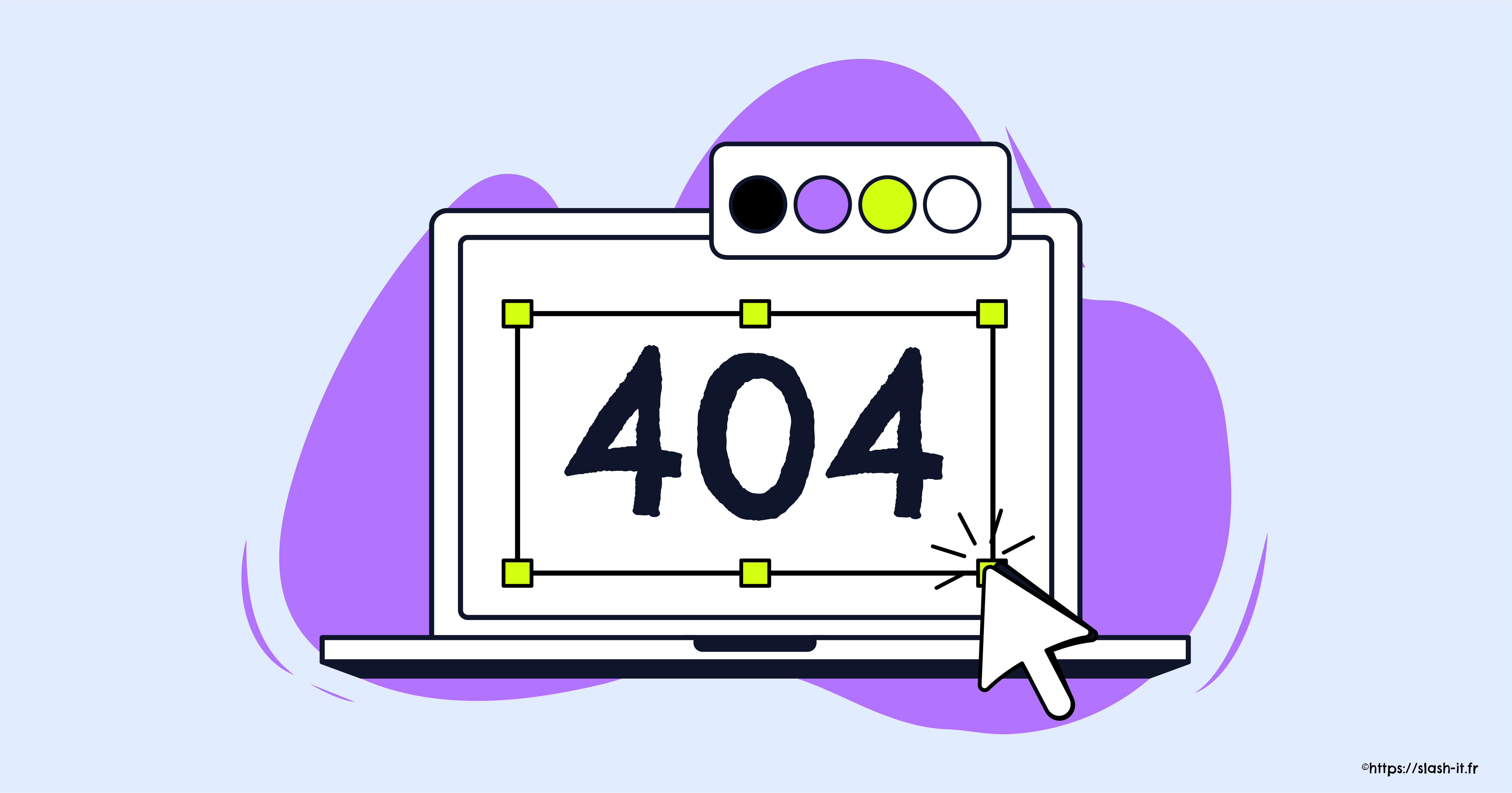 Visuel Slash it : Pourquoi personnaliser sa page 404