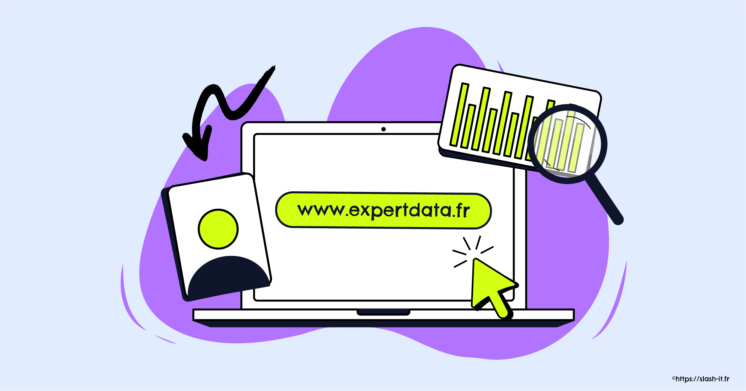Visuel Slash it : Pourquoi se faire accompagner par un expert pour analyser les datas de son site internet ?