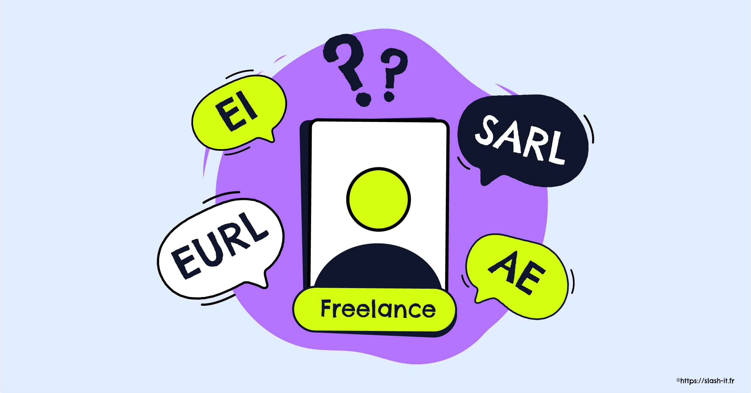 Visuel Slash-it : Quel statut choisir quand on devient freelance Visuel Slash-it : Quel statut choisir quand on devient freelance
